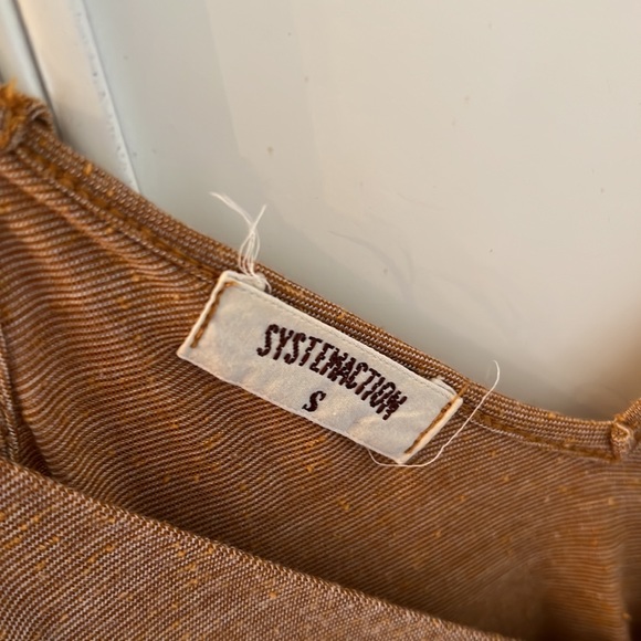 Boutique Systemaction Mini Tan Dress - Picture 7 of 9